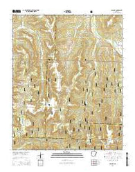 Delaney Arkansas Current topographic map, 1:24000 scale, 7.5 X 7.5 Minute, Year 2014