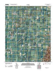 Delaplaine Arkansas Historical topographic map, 1:24000 scale, 7.5 X 7.5 Minute, Year 2011