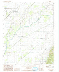 Delaplaine Arkansas Historical topographic map, 1:24000 scale, 7.5 X 7.5 Minute, Year 1984