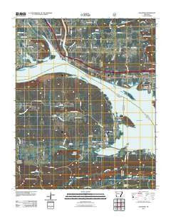 Delaware Arkansas Historical topographic map, 1:24000 scale, 7.5 X 7.5 Minute, Year 2011