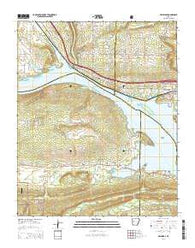 Delaware Arkansas Current topographic map, 1:24000 scale, 7.5 X 7.5 Minute, Year 2014