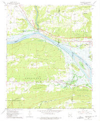 Delaware Arkansas Historical topographic map, 1:24000 scale, 7.5 X 7.5 Minute, Year 1962