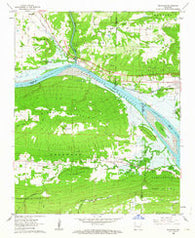 Delaware Arkansas Historical topographic map, 1:24000 scale, 7.5 X 7.5 Minute, Year 1962