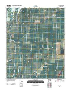 Dell Arkansas Historical topographic map, 1:24000 scale, 7.5 X 7.5 Minute, Year 2011