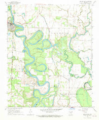 Des Arc East Arkansas Historical topographic map, 1:24000 scale, 7.5 X 7.5 Minute, Year 1968
