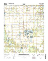 Des Arc West Arkansas Current topographic map, 1:24000 scale, 7.5 X 7.5 Minute, Year 2014