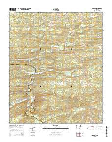 Dierks Dam Arkansas Current topographic map, 1:24000 scale, 7.5 X 7.5 Minute, Year 2014