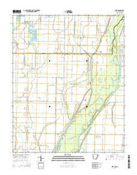 Dixie Arkansas Current topographic map, 1:24000 scale, 7.5 X 7.5 Minute, Year 2014