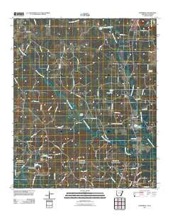 Doddridge Arkansas Historical topographic map, 1:24000 scale, 7.5 X 7.5 Minute, Year 2011
