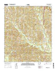 Doddridge Arkansas Current topographic map, 1:24000 scale, 7.5 X 7.5 Minute, Year 2014