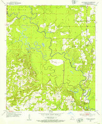 Doddridge NW Arkansas Historical topographic map, 1:24000 scale, 7.5 X 7.5 Minute, Year 1952