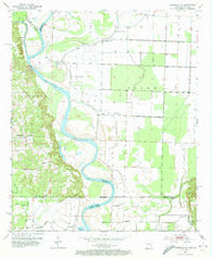 Doddridge SE Arkansas Historical topographic map, 1:24000 scale, 7.5 X 7.5 Minute, Year 1952
