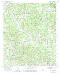 Doddridge Arkansas Historical topographic map, 1:24000 scale, 7.5 X 7.5 Minute, Year 1952