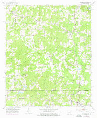 Doddridge Arkansas Historical topographic map, 1:24000 scale, 7.5 X 7.5 Minute, Year 1952
