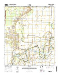 Doddridge NE Arkansas Current topographic map, 1:24000 scale, 7.5 X 7.5 Minute, Year 2014