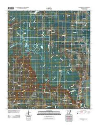 Doddridge NW Arkansas Historical topographic map, 1:24000 scale, 7.5 X 7.5 Minute, Year 2011