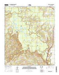 Doddridge NW Arkansas Current topographic map, 1:24000 scale, 7.5 X 7.5 Minute, Year 2014