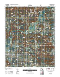 Dover Arkansas Historical topographic map, 1:24000 scale, 7.5 X 7.5 Minute, Year 2011