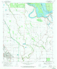 Dumas Arkansas Historical topographic map, 1:24000 scale, 7.5 X 7.5 Minute, Year 1969