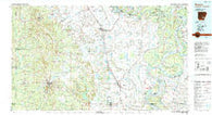 Dumas Arkansas Historical topographic map, 1:100000 scale, 30 X 60 Minute, Year 1986