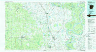 Dumas Arkansas Historical topographic map, 1:100000 scale, 30 X 60 Minute, Year 1986