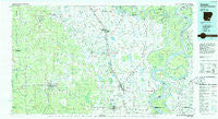 Dumas Arkansas Historical topographic map, 1:100000 scale, 30 X 60 Minute, Year 1986
