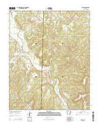 Durham Arkansas Current topographic map, 1:24000 scale, 7.5 X 7.5 Minute, Year 2014