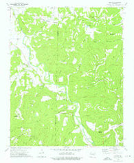 Durham Arkansas Historical topographic map, 1:24000 scale, 7.5 X 7.5 Minute, Year 1973