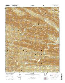 Eagle Mountain Arkansas Current topographic map, 1:24000 scale, 7.5 X 7.5 Minute, Year 2014