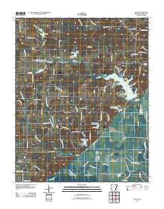 Eaton Arkansas Historical topographic map, 1:24000 scale, 7.5 X 7.5 Minute, Year 2011