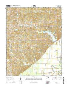 Eaton Arkansas Current topographic map, 1:24000 scale, 7.5 X 7.5 Minute, Year 2014