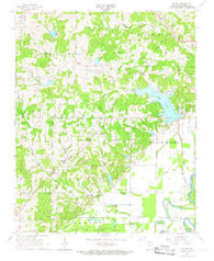 Eaton Arkansas Historical topographic map, 1:24000 scale, 7.5 X 7.5 Minute, Year 1966