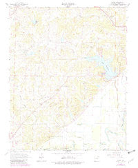 Eaton Arkansas Historical topographic map, 1:24000 scale, 7.5 X 7.5 Minute, Year 1966