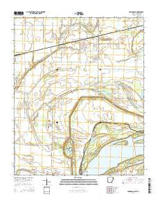 Edmondson Arkansas Current topographic map, 1:24000 scale, 7.5 X 7.5 Minute, Year 2014