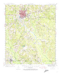 El Dorado Arkansas Historical topographic map, 1:62500 scale, 15 X 15 Minute, Year 1951