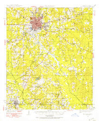 El Dorado Arkansas Historical topographic map, 1:62500 scale, 15 X 15 Minute, Year 1951