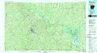 El Dorado Arkansas Historical topographic map, 1:100000 scale, 30 X 60 Minute, Year 1985