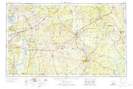 El Dorado Arkansas Historical topographic map, 1:250000 scale, 1 X 2 Degree, Year 1953