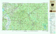 El Dorado Arkansas Historical topographic map, 1:250000 scale, 1 X 2 Degree, Year 1989