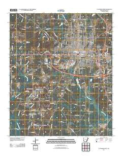 El Dorado West Arkansas Historical topographic map, 1:24000 scale, 7.5 X 7.5 Minute, Year 2011