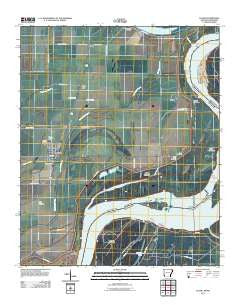 Elaine Arkansas Historical topographic map, 1:24000 scale, 7.5 X 7.5 Minute, Year 2011