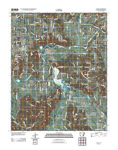 Elkins Arkansas Historical topographic map, 1:24000 scale, 7.5 X 7.5 Minute, Year 2011
