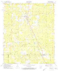 Emerson Arkansas Historical topographic map, 1:24000 scale, 7.5 X 7.5 Minute, Year 1971