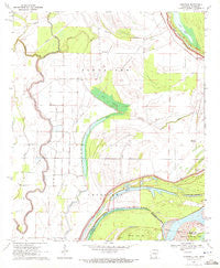 Eminence Arkansas Historical topographic map, 1:24000 scale, 7.5 X 7.5 Minute, Year 1970