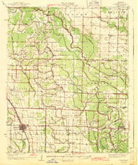 England Arkansas Historical topographic map, 1:62500 scale, 15 X 15 Minute, Year 1943