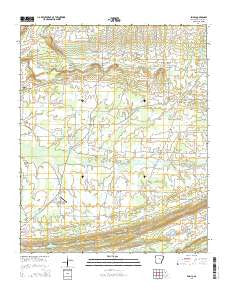 Enola Arkansas Current topographic map, 1:24000 scale, 7.5 X 7.5 Minute, Year 2014
