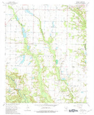 Ethel Arkansas Historical topographic map, 1:24000 scale, 7.5 X 7.5 Minute, Year 1967