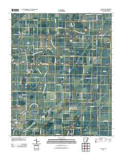 Etowah Arkansas Historical topographic map, 1:24000 scale, 7.5 X 7.5 Minute, Year 2011