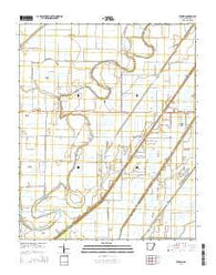 Etowah Arkansas Current topographic map, 1:24000 scale, 7.5 X 7.5 Minute, Year 2014