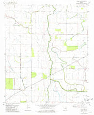 Eudora NW Arkansas Historical topographic map, 1:24000 scale, 7.5 X 7.5 Minute, Year 1981